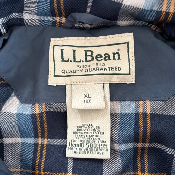 Vtg LL Bean‎ Plaid Blanket Lined Jacket Mens XL Insulated Grandpa Jacket Outdoor - Picture 5 of 8
